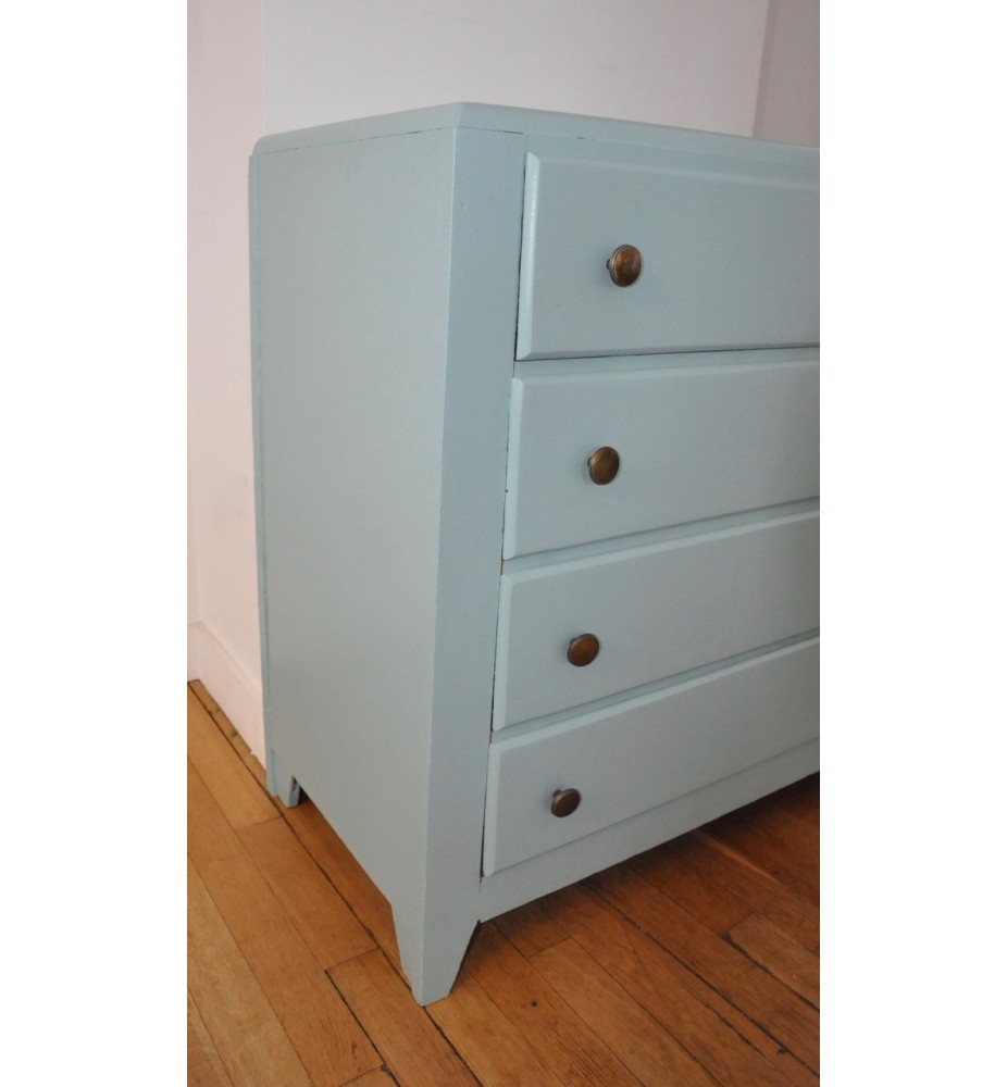 Commode vintage vert rétro