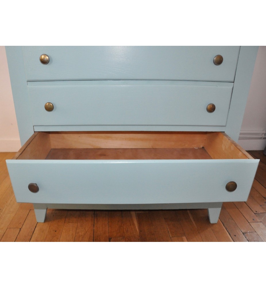 Commode vintage vert rétro