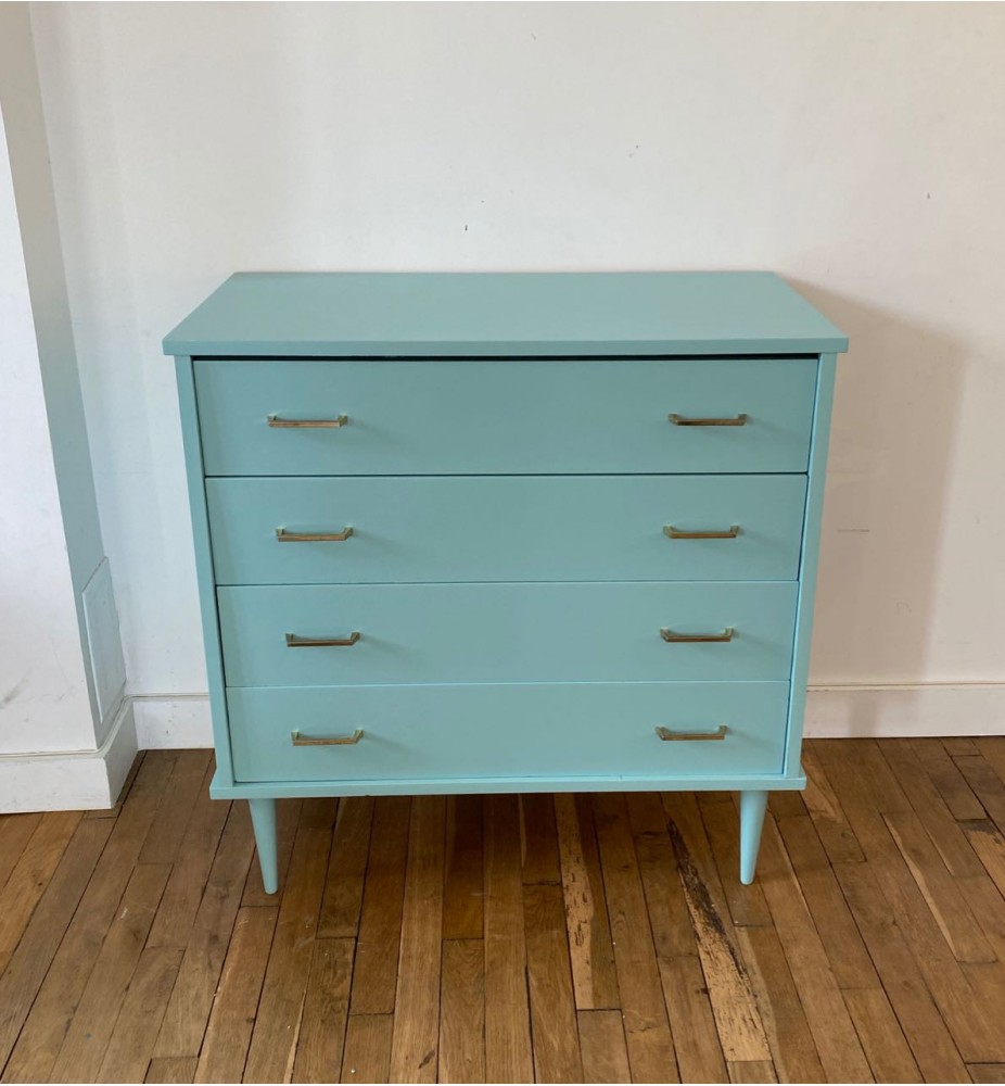 Commode vert rétro vintage